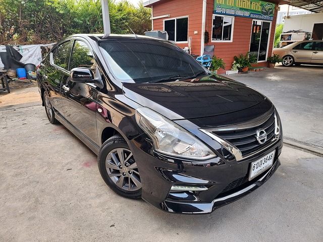 Nissan Almera 2016 1.2 VL Sportech Sedan เบนซิน ไม่ติดแก๊ส เกียร์อัตโนมัติ ดำ รูปที่ 3