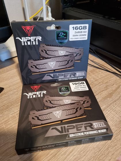 ขาย Ram PATRIOT VIPER STEEL DDR4 Bus 3200Mhz 16GB (2x8GB)