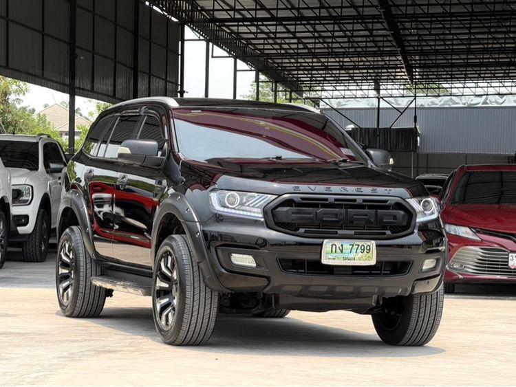 Ford Everest 2018 2.0 Turbo Titanium+ Utility-car ดีเซล ไม่ติดแก๊ส เกียร์อัตโนมัติ ดำ รูปที่ 2