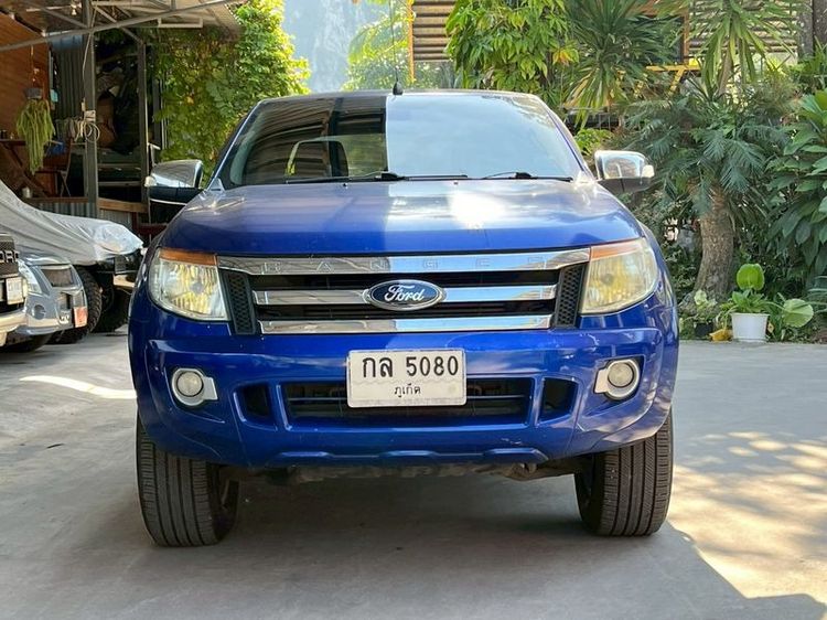 Ford Ranger 2014 2.2 Hi-Rider XLT Pickup ดีเซล ไม่ติดแก๊ส เกียร์อัตโนมัติ น้ำเงิน รูปที่ 2