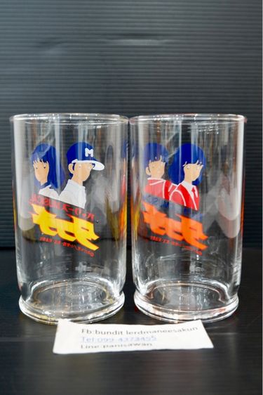 แก้วน้ำจากเรื่อง TOUCH ผลิตประมาณช่วงปี90 ราคาคู่ละ300 บาทครับ รูปที่ 4