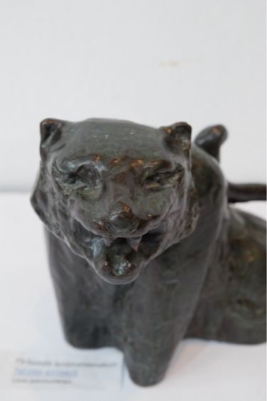 รูปปั้นเสือ ทำจากงานกระเบื้อง ฟอร์มสวย งานสวยมีโลโก้ ราคา450บาท รูปที่ 3