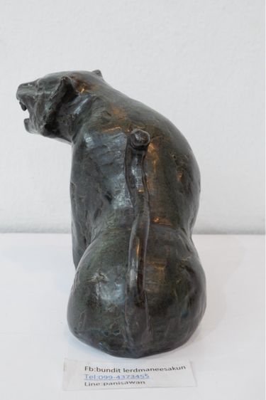 รูปปั้นเสือ ทำจากงานกระเบื้อง ฟอร์มสวย งานสวยมีโลโก้ ราคา450บาท รูปที่ 6