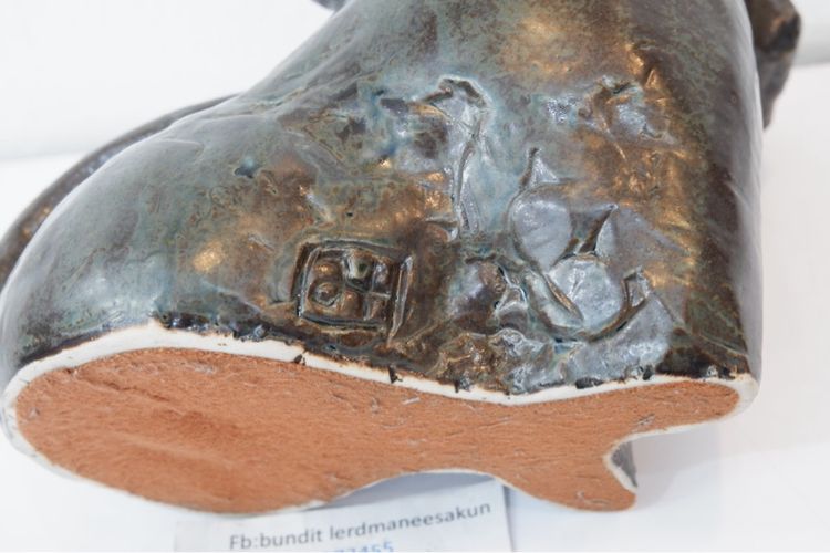 รูปปั้นเสือ ทำจากงานกระเบื้อง ฟอร์มสวย งานสวยมีโลโก้ ราคา450บาท รูปที่ 8