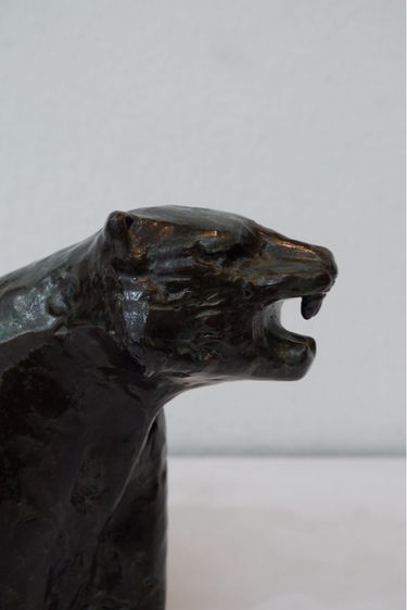 รูปปั้นเสือ ทำจากงานกระเบื้อง ฟอร์มสวย งานสวยมีโลโก้ ราคา450บาท รูปที่ 4