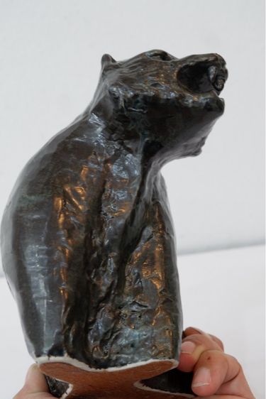 รูปปั้นเสือ ทำจากงานกระเบื้อง ฟอร์มสวย งานสวยมีโลโก้ ราคา450บาท รูปที่ 9