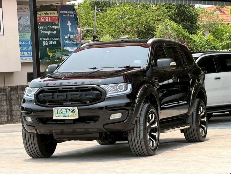 Ford Everest 2018 2.0 Turbo Titanium+ Utility-car ดีเซล ไม่ติดแก๊ส เกียร์อัตโนมัติ ดำ รูปที่ 3