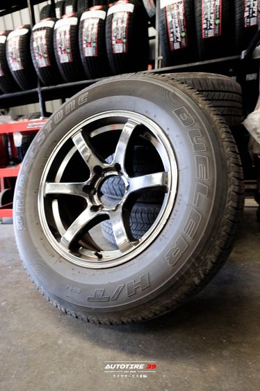 ล้อขอบ 17 กระบะ พร้อมยาง Bridgestone 265-65R17 ปี 22 ดอกสวย