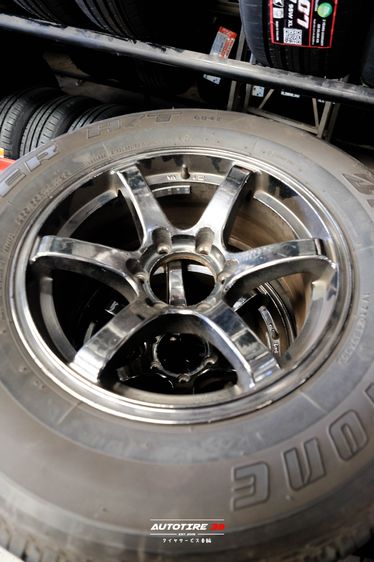ล้อขอบ 17 กระบะ พร้อมยาง Bridgestone 265-65R17 ปี 22 ดอกสวย รูปที่ 7