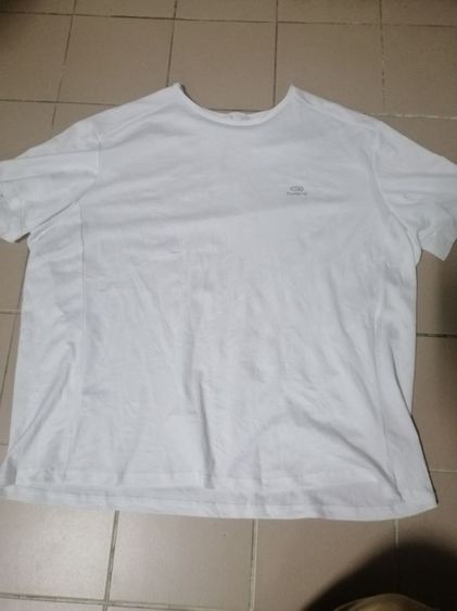 ผู้ชาย เสื้อยืด เสื้อวิ่งสีขาว 3XL ส่งฟรี