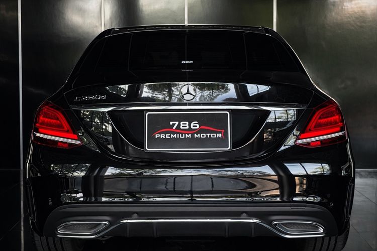 Mercedes-Benz C-Class 2021 C220 Sedan ดีเซล ไม่ติดแก๊ส เกียร์อัตโนมัติ ดำ รูปที่ 3