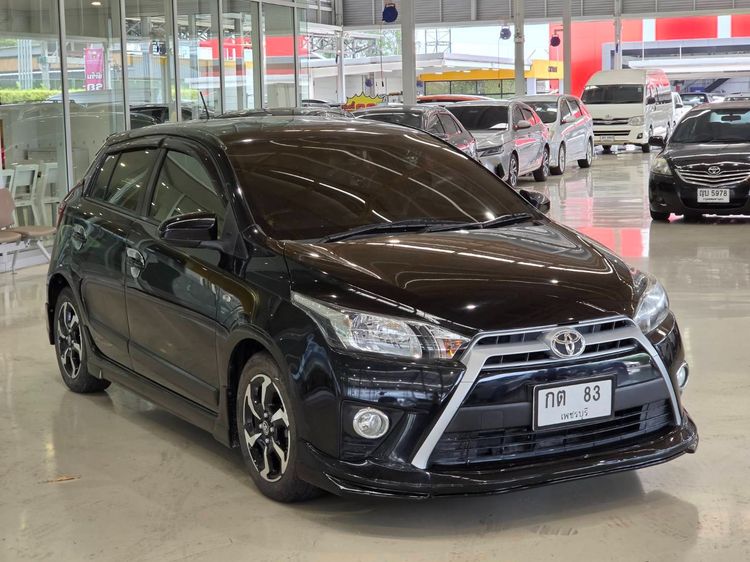 Toyota Yaris 2014 1.2 E Sedan เบนซิน ไม่ติดแก๊ส เกียร์อัตโนมัติ ดำ รูปที่ 3