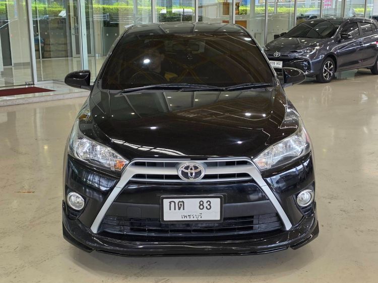 Toyota Yaris 2014 1.2 E Sedan เบนซิน ไม่ติดแก๊ส เกียร์อัตโนมัติ ดำ รูปที่ 2