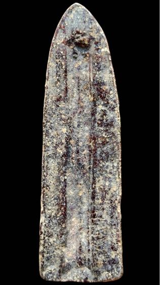 พระร่วงหลังรางปืน พิมนิยม กรุวัดพระศรีรัตนมหาธาตุราชวรวิหาร  หรือกรุวัดพระปรางค์  สุโขทัย   เนื้อตะกั่วสนิมแดง  รูปที่ 14