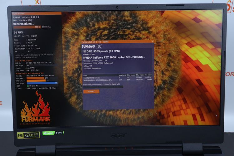 ACER NITRO 5 Core i5-12500H.RTX3060 RAM16.512GB รูปที่ 6