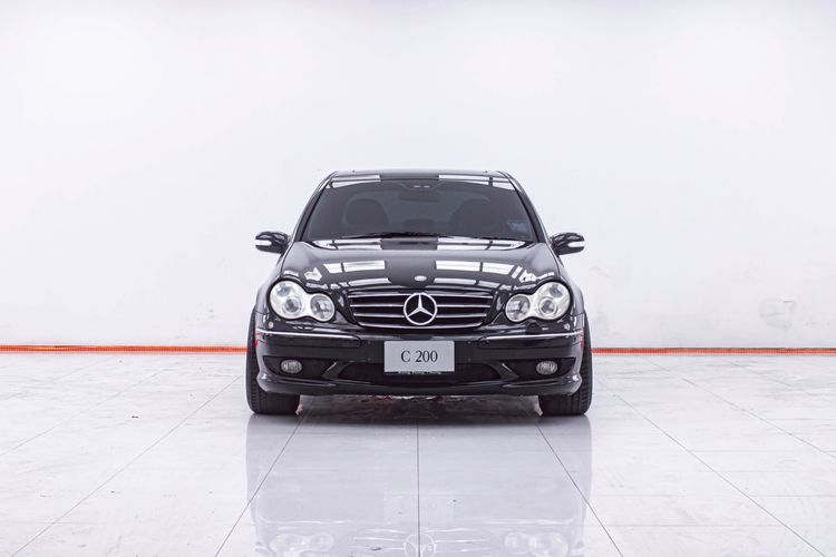Mercedes-Benz C-Class 2001 C200 Kompressor Sedan เบนซิน ไม่ติดแก๊ส เกียร์อัตโนมัติ ดำ รูปที่ 4