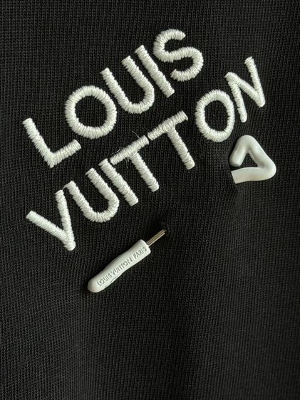 เสื้อยืดLแขนสั้นสีดำV รูปที่ 3