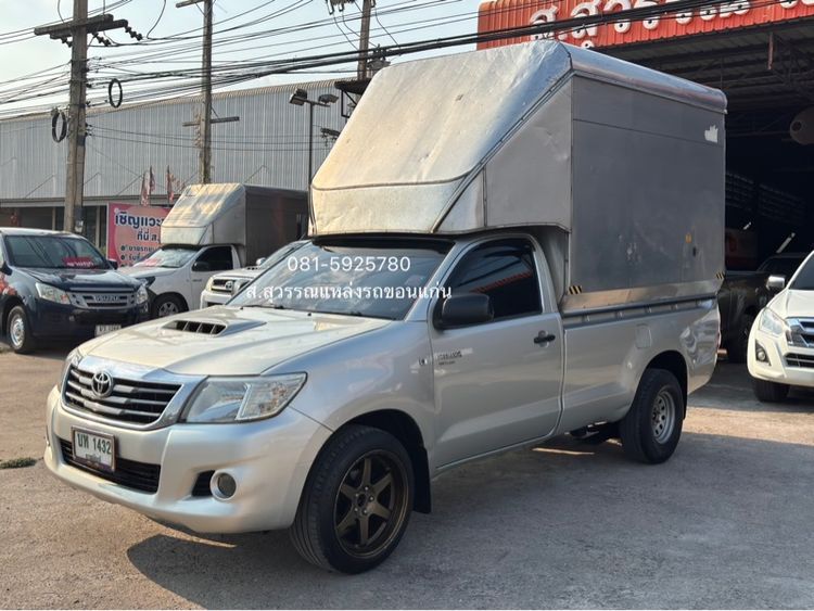 Toyota Hilux Vigo Champ 2012 2.5 J Single Cab ดีเซล เกียร์ธรรมดา เทา รูปที่ 2