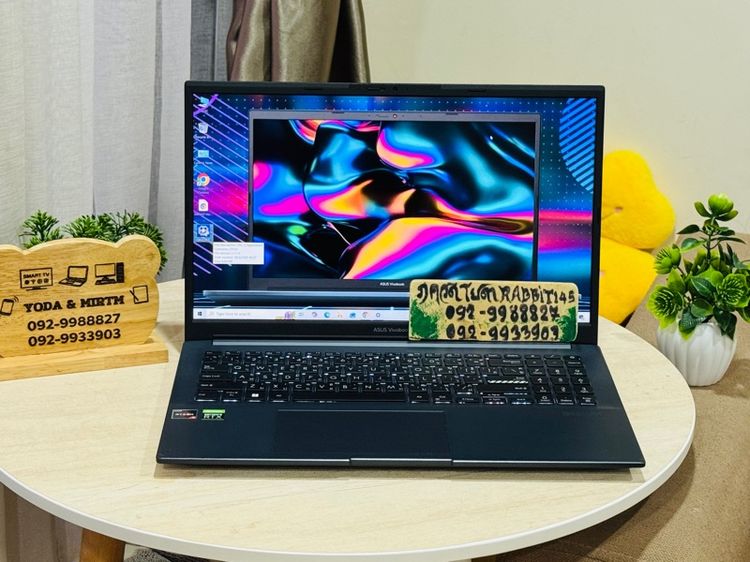 ASUs Ryzen5 Series5 การ์ดจอแยก Nvidia RTX3050 ,Ram 16G , M.2 Pcle 512G จอ15.6" Full HD 144Hz สตรีมเกม เขียนแบบ ตัดต่อ