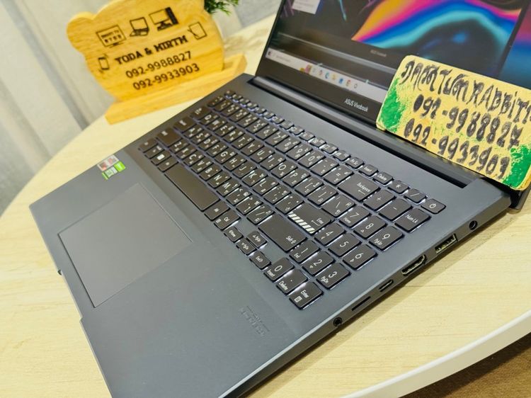 ASUs Ryzen5 Series5 การ์ดจอแยก Nvidia RTX3050 ,Ram 16G , M.2 Pcle 512G จอ15.6" Full HD 144Hz สตรีมเกม เขียนแบบ ตัดต่อ รูปที่ 4