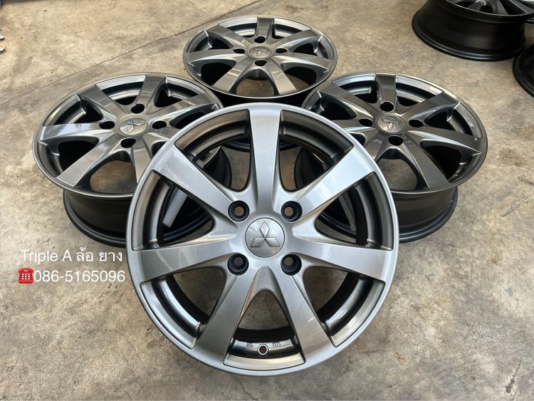 อื่นๆ อะลูมิเนียมอัลลอย 15" ✨ล้อแม็ก 4รู114✨Mitsu Lancer ขอบ 15 สีเทาไฮเปอร์💖สวยกริ๊บ💖