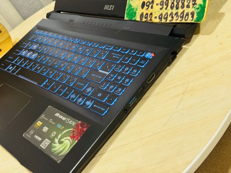 MSI  Gaming Ryzen5 Series7 การ์ดจอแยก RX6550M ,Ram 16G , M.2 Pcle 1000G จอ15.6" Full HD 144Hz สตรีมเกม เขียนแบบ ตัดต่อ รูปที่ 4