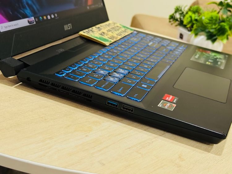 MSI  Gaming Ryzen5 Series7 การ์ดจอแยก RX6550M ,Ram 16G , M.2 Pcle 1000G จอ15.6" Full HD 144Hz สตรีมเกม เขียนแบบ ตัดต่อ รูปที่ 9