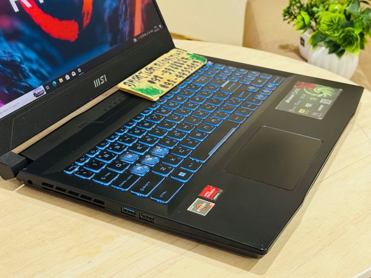 MSI  Gaming Ryzen5 Series7 การ์ดจอแยก RX6550M ,Ram 16G , M.2 Pcle 1000G จอ15.6" Full HD 144Hz สตรีมเกม เขียนแบบ ตัดต่อ รูปที่ 6