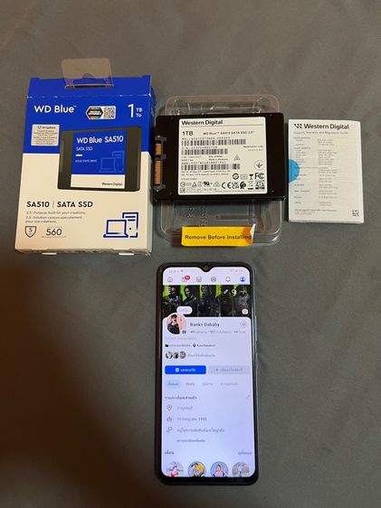 WD BLUE SSD SATA 1TB ครบกล่อง ประกัน 4ปี 3 เดือน รูปที่ 2