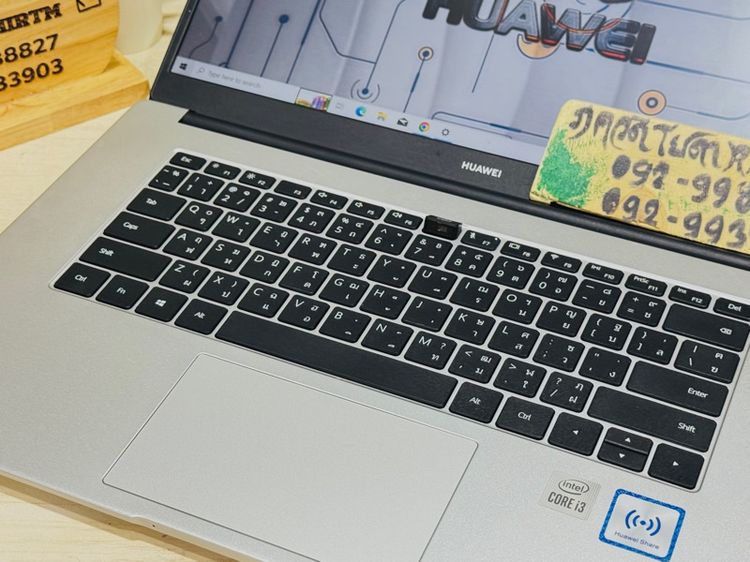 Huawei MateBook D15 Core i3 Gen10  Ram 8G , M.2 Pcle 256GB จอ 15.6" Full HD ในเล่นเกม เทรดหุ้น ทำงานออฟฟิศ นักเรียน นักศึกษา รูปที่ 4