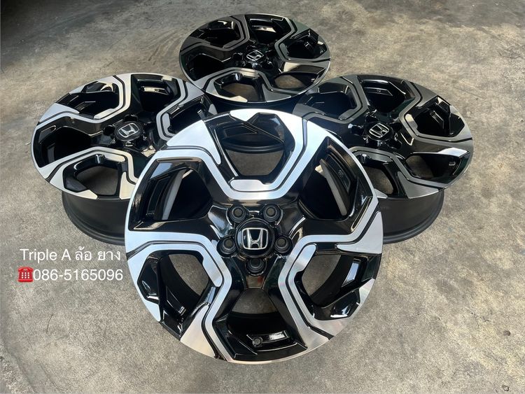 อื่นๆ อะลูมิเนียมอัลลอย 18" ✨ล้อแม็ก 5รู114✨Honda CRV G5 ตัวท็อป ขอบ 18 ดำหน้าเงา💖สวยกริ๊บ💖