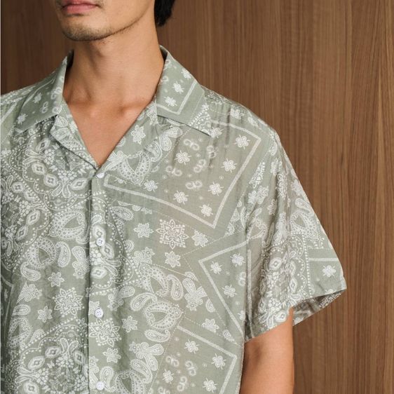 เสื้อ Hawaii ลาย Paisley journal (size L) รูปที่ 5