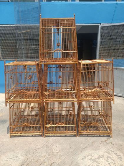กรงนกไม้สักอย่างดี รูปที่ 4