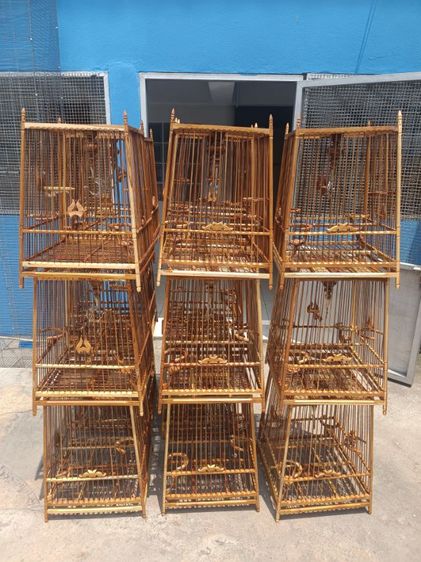 กรงนกไม้สักอย่างดี