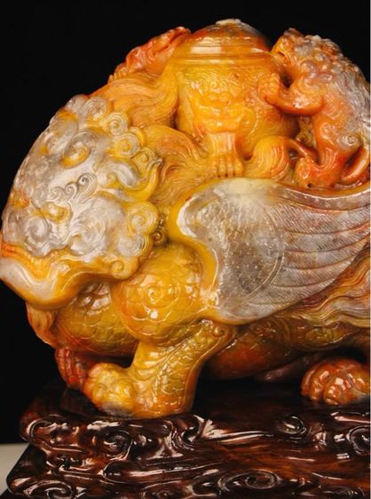 ✨งานแกะสลักหินจีนที่เรียกว่า "ปี่เซียะ" (Pixiu)  รูปที่ 3