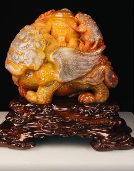 ✨งานแกะสลักหินจีนที่เรียกว่า "ปี่เซียะ" (Pixiu)  รูปที่ 2