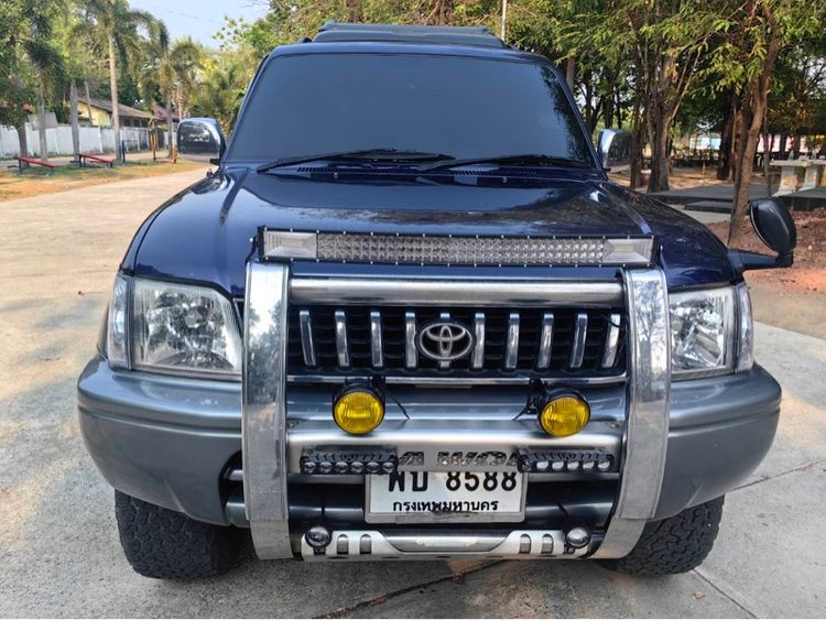 รถ Toyota Land Cruiser Prado 3.4 TZ 4WD สี น้ำเงิน