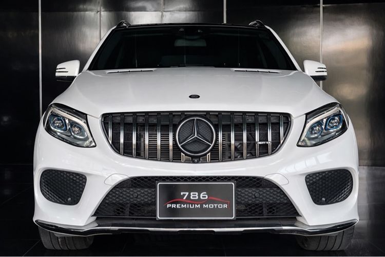 Mercedes-Benz GLE-Class 2017 GLE500 Utility-car ปลั๊กอินไฮบริด (PHEV) ไม่ติดแก๊ส เกียร์อัตโนมัติ ขาว รูปที่ 3