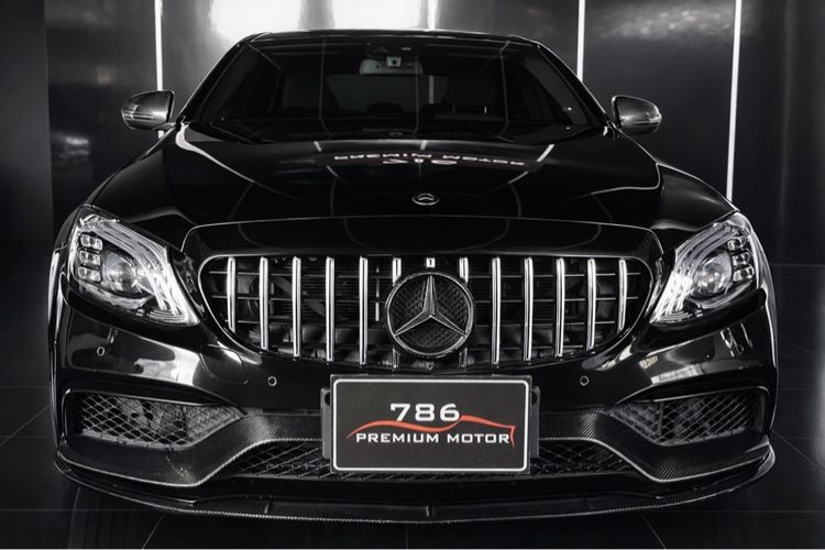 Mercedes-Benz C-Class 2018 C350 Sedan ปลั๊กอินไฮบริด (PHEV) ไม่ติดแก๊ส เกียร์อัตโนมัติ ดำ รูปที่ 2