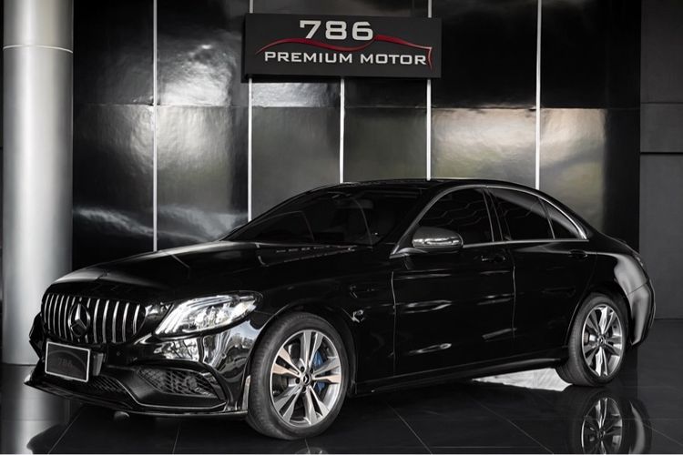 Mercedes-Benz C-Class 2018 C350 Sedan ปลั๊กอินไฮบริด (PHEV) ไม่ติดแก๊ส เกียร์อัตโนมัติ ดำ
