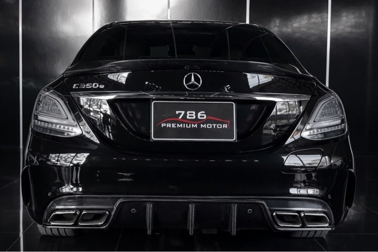 Mercedes-Benz C-Class 2018 C350 Sedan ปลั๊กอินไฮบริด (PHEV) ไม่ติดแก๊ส เกียร์อัตโนมัติ ดำ รูปที่ 3