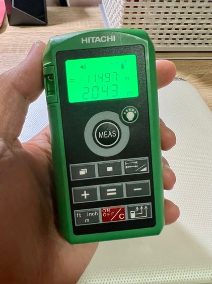 เครื่องมือก่อสร้าง เครื่องวัดระยะเลเซอร์ Hitachi รุ่น UG 50Y  สภาพดีมาก พร้อมกระเป๋า