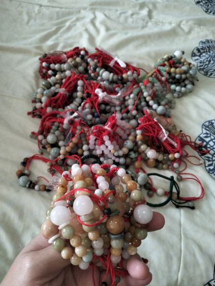 สร้อยข้อมือหยกพม่าแบบถักเชือก รูปที่ 5