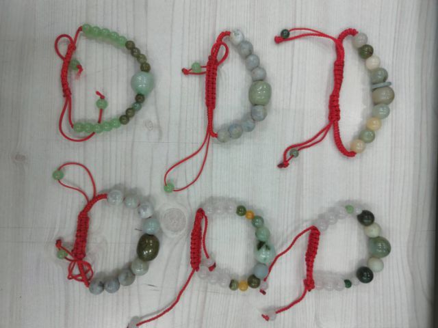 สร้อยข้อมือหยกพม่าแบบถักเชือก รูปที่ 11