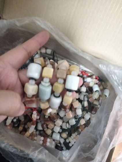 สร้อยข้อมือหยกพม่าแท้แบบถักเชือก รูปที่ 7