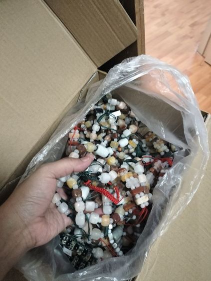 สร้อยข้อมือหยกพม่าแท้แบบถักเชือก รูปที่ 8