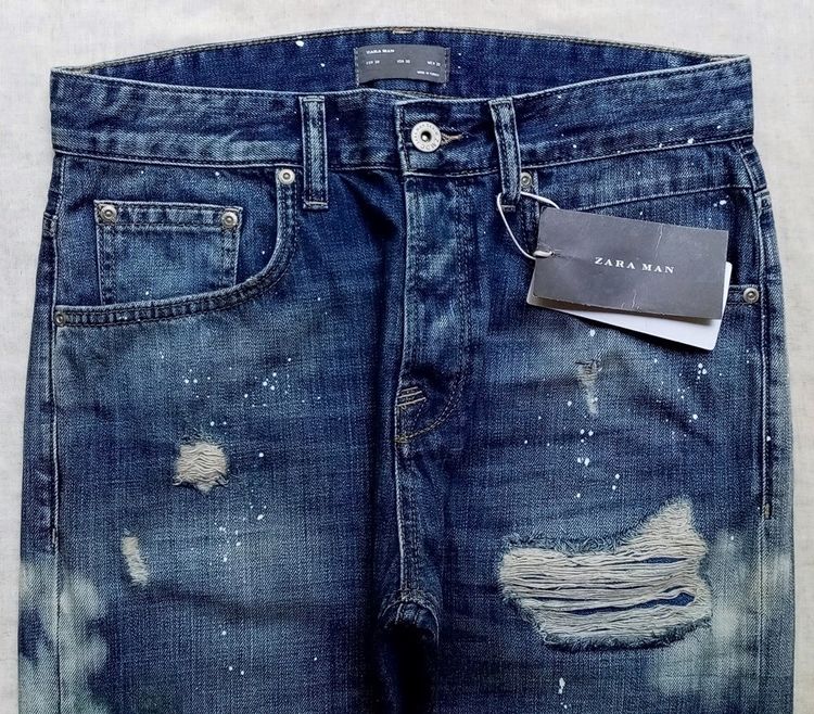ใหม่เอี่ยม ป้ายห้อย ยีนส์ ZARA MAN รูปที่ 6