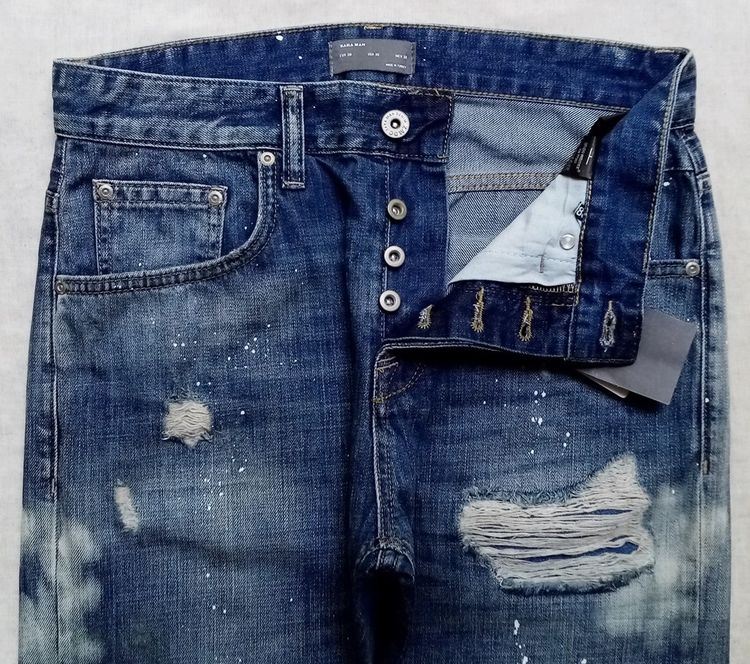 ใหม่เอี่ยม ป้ายห้อย ยีนส์ ZARA MAN รูปที่ 11