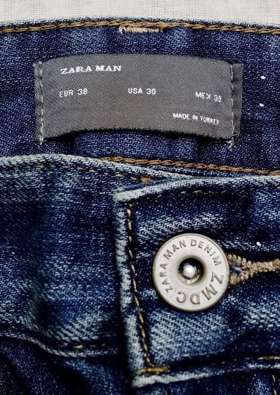 ใหม่เอี่ยม ป้ายห้อย ยีนส์ ZARA MAN รูปที่ 8