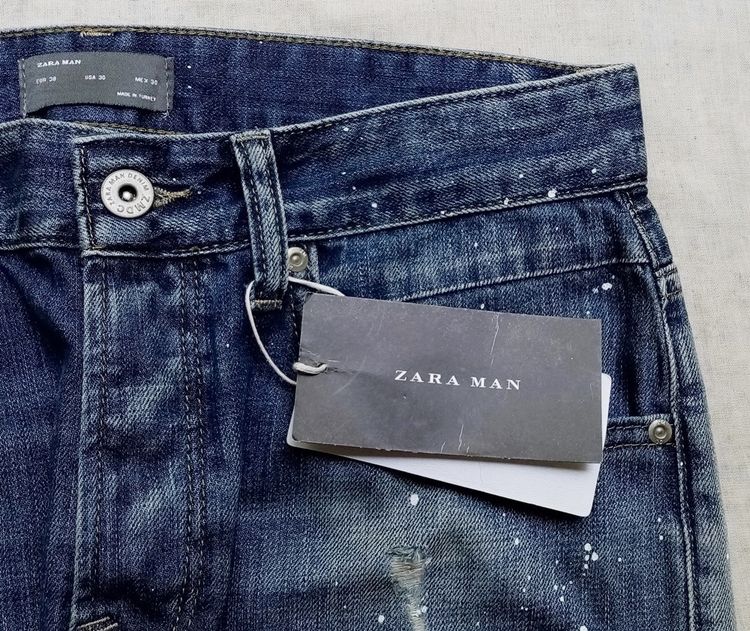 ใหม่เอี่ยม ป้ายห้อย ยีนส์ ZARA MAN รูปที่ 9